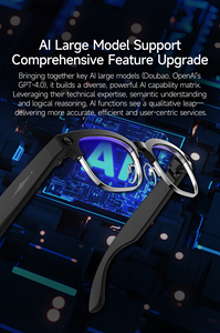 Gafas Inteligentes Transfronterizas W630 - 8MP, Reducción de Ruido con Doble Micrófono, Reconocimiento de Objetos por IA, Audio HD, Cámara Inteligente, Gafas de Traducción - Product Image 5
