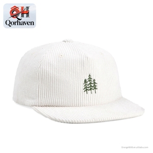 Casquettes Snapback en Corduroy Personnalisées avec Logo Brodé, Casquettes Snapback 5 Panneaux, Casquettes <span class=keywords><strong>de</strong></span> Baseball pour Hommes, Vente en Gros <span class=keywords><strong>de</strong></span> Casquettes Blanches - Product Image 2