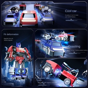 2025 mô hình mới hành động con số quá khổ biến dạng nhựa <span class=keywords><strong>robot</strong></span> xe xây dựng xe chuyển đổi phim tự làm đồ chơi ánh sáng - Product Image 2