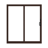 Fenêtre coulissante extérieure AS2047 avec cadre en aluminium et double vitrage, 3 rails, fenêtre en aluminium à double vitrage coulissante