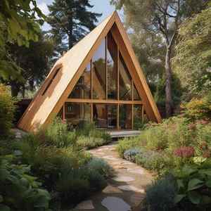 60 m2 due piani a forma di triangolo <span class=keywords><strong>casa</strong></span> per la montagna o la collina vocazione scopo - Product Image 1