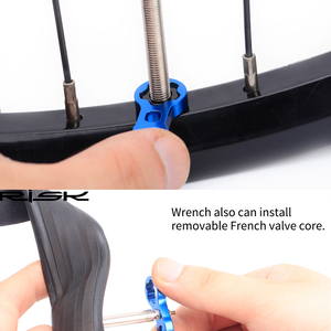 Xe đạp rim chuyển đổi Kit cho Presta Schrader xe đạp al6061 Hợp kim nhôm bao gồm vòi phun khí cao su Stopper cờ lê nguy cơ ra109 - Product Image 5