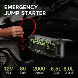 YESPER Armor Model 12V Charge Rapide 20000mAh Démarreur de Voiture Portable et Batterie Externe pour Voyage, JS-383 Démarreur de Voiture A - Product Image 5