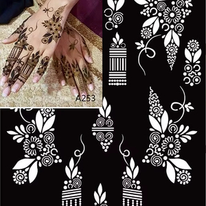 Reusable Henna <strong>Tattoo</strong> Stencils Kit 9 Sheets of Mehendi Stencils for Hands Forearm DIY Indian <strong>Temp</strong> <strong>Tattoos</strong> for Women Girls - Product Image 1