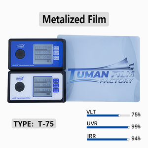 Film solaire pour vitres <span class=keywords><strong>de</strong></span> voiture multicouche métallisé par pulvérisation magnétronique haute <span class=keywords><strong>définition</strong></span> 2mil, contrôle élevé <span class=keywords><strong>de</strong></span> la lumière, confidentialité, protection UV - Product Image 2