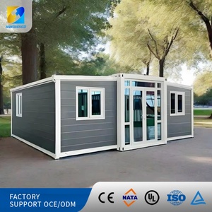 Quick Install Expandable Modular Steel Container Office Building Home Prefab <b>House</b> with Solar Power - Product Image 5