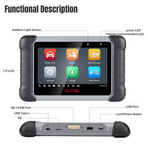 [<span class=keywords><strong>1</strong></span> Tahun Pembaruan Gratis] Alat Diagnostik Otomotif Autel MaxiCOM MK808S MK808Z Tablet dengan Sistem Operasi Android 11 - Product Image 5