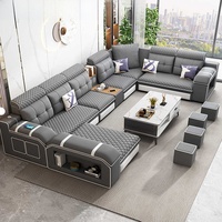Canapé modulaire en tissu, sectionnel, technologique, pour salon, combinaison simple et moderne, grand canapé d'angle pour appartement, canapé 7 places