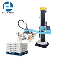 Machine de palettisation robotisée entièrement automatique pour sacs de 25 kg et 50 kg, palettiseur rotatif à colonne unique pour sacs