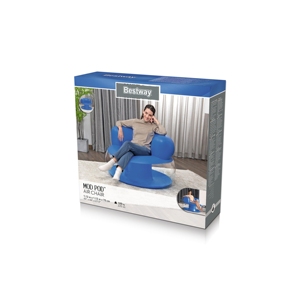 Bestway 75138 <span class=keywords><strong>Mod</strong></span> Pod Aufblasbarer Luft stuhl Aufblasbares Einzels ofa 1,12 m x 1,12 m x 70 cm - Product Image 6