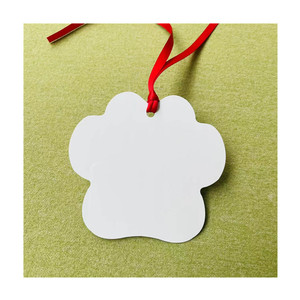 Impresión <span class=keywords><strong>de</strong></span> pata <span class=keywords><strong>de</strong></span> <span class=keywords><strong>perro</strong></span> <span class=keywords><strong>de</strong></span> doble cara, adornos <span class=keywords><strong>de</strong></span> Metal <span class=keywords><strong>de</strong></span> sublimación, blanco brillante, adornos <span class=keywords><strong>de</strong></span> Navidad <span class=keywords><strong>de</strong></span> aluminio en blanco - Product Image 3