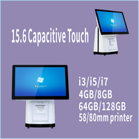 Gran oferta, máquina de sistema POS con pantalla táctil todo en uno, software minorista completo y caja registradora para empresas minoristas