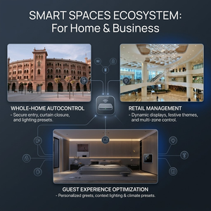 Gateway Multi-Protocollo Wi-Fi Zigbee con Doppio Uplink per Illuminazione Intelligente, Lampade da Tavolo e da Parete, Hub Domotico Universale Matter - Product Image 5