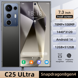 Teléfono c25 ultra 5G de bajo precio con pantalla grande de 7.3 pulgadas, 12+512 GB, batería de larga duración de 7800 mAh, carga rápida y cámara de belleza de 108 MP - Product Image 5
