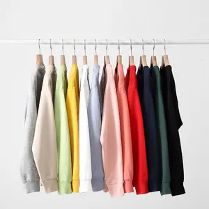 High Quality Pullover Plain Blank Crewneck Cotton Polyester Sweatshirt Custom Crew Neck Sweatshirt