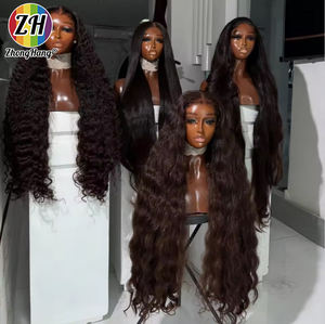 פאת שיער הודי גולמי מתולתל, פאת תחרה קדמית מלאה באורך 30 אינץ', ספק פאות סיטונאי, פאת שיער אנושי בתולי פרואני גולמי ללא דבק 12A - Product Image 5