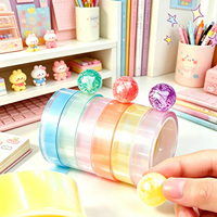 Ruban adhésif transparent DIY 6 couleurs pour boules collantes, Nano Tape, jouet sensoriel anti-stress pour enfants