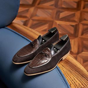 Mocasines de Estilo Británico para Hombre, Casuales de Negocios, Formales, Otros Materiales Superiores, Grabados, Sin Cordones, que Aumentan la Altura, de Alta Calidad - Product Image 5