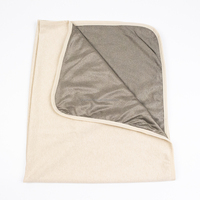 Couverture Faraday anti-ondes électromagnétiques en coton avec intérieur en fibres d'argent pour la protection du sommeil