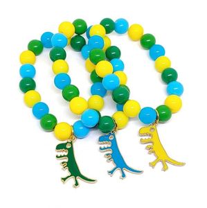 Bracelet Perlé d'Halloween avec Breloques Citrouille et Chapeau de Sorcière, Perles Multicolores Extensibles pour Enfants, Accessoires de Bijoux pour Fêtes et Festivals - Product Image 1