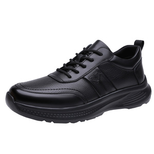 Zapatos Casuales para Hombre, con Punta Redonda, Cordones, Suela Plana de Goma, Entresuela de EVA, Forro de PU, para Todas las Temporadas, Color Sólido - Product Image 5