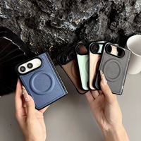 Étui de téléphone portable pliable en cuir PU de qualité supérieure, magnétique, à rabat, protection intégrale, antichoc, pour iPhone Duo 18 Fold