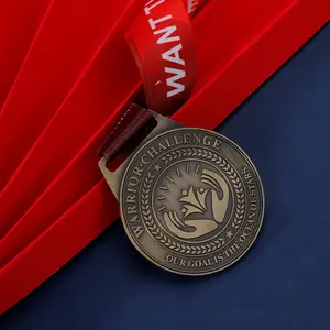 Direct Factory Blank Zinc Alloy 3D Gold Award Marathon Running Custom Metal Sport Medal