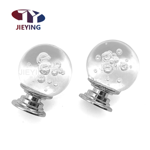 Jieying <strong>Drawer</strong> Handle Single Hole Bubble Ball Cabinet Door Pull European <strong>Crystal</strong> Furniture Hardware Handle <strong>Knobs</strong> - Product Image 1