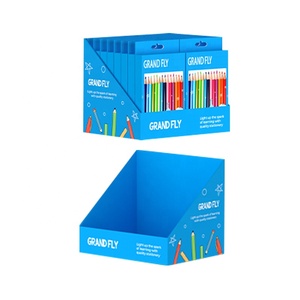 Tùy chỉnh văn phòng phẩm <span class=keywords><strong>Pallet</strong></span> hiển thị các tông với váy & PDQ khay wmt cửa hàng Câu lạc bộ bán lẻ bút chì màu 4 mặt <span class=keywords><strong>Pallet</strong></span> hiển thị - Product Image 5
