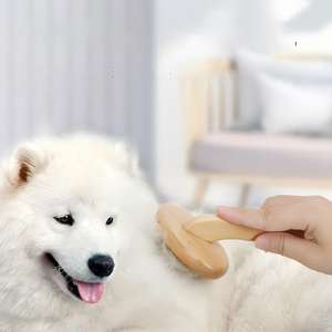 Brosse autonettoyante écologique en PET et acier inoxydable pour enlever les poils d'animaux, peigne de toilettage pour chats et chiens - Product Image 3