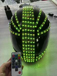 Helm LED Cahaya Modern Phantom bertopeng Punk remaja Halloween Natal Tahun Baru pesta Thanksgiving pesanan Minimum Hari Valentine - Product Image 5