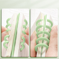 Cuaderno portátil A7 con bobina en espiral superior, cubierta de papel de tapa dura de PP para planificador de notas para estudiantes, diario, suministros de oficina escolar