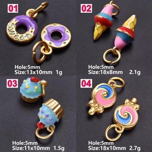 Europeo americano 18K oro Color protección Popular Acero inoxidable DIY básico anillo suelto cadena Snack colgante collar moda - Product Image 6