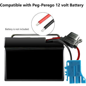 12 החלפת מחבר רתמת אוגז חוט תואם עם peg-perego 12 וולט sla סוללה על צעצועי רכיבה לילדים - Product Image 5