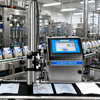 Mesin Kode Inkjet Karakter Kecil CIJ untuk Penandaan Tanggal Kode Baterai