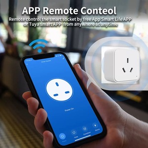 Mini wifi thông minh cắm 16A tuya phổ tường ổ cắm hỗ trợ Alexa Google nhà tuya Ổ cắm thông minh - Product Image 6