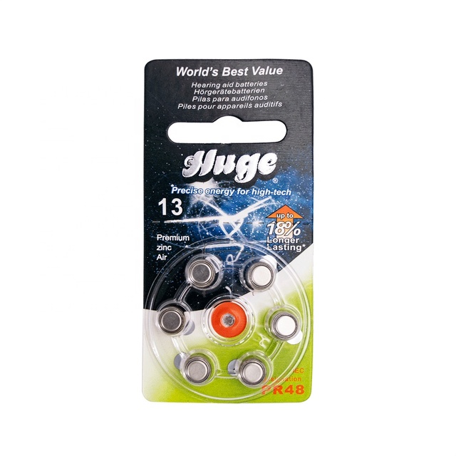 AG13 Hearing Aid Battery 1.4V Ag13 300mAh Zinc Air Battery Pr48