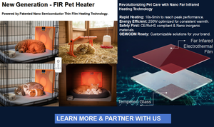 Chauffage pour animaux de compagnie écologique en bois de pin avec <span class=keywords><strong>LED</strong></span> haute luminosité, contrôle précis de la température et minuterie intelligente pour les cliniques vétérinaires modernes - Product Image 3