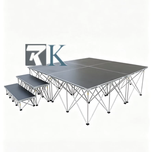 Scène extérieure en aluminium, scène en contreplaqué imperméable pour concert en plein air, spectacle de rue, mariage - Product Image 1