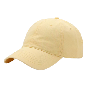 Casquette de baseball 6 panneaux unisexe réglable en sergé de coton, chapeau décontracté couleur unie taille adulte respirant pour le printemps et l'été - Product Image 1
