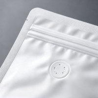 Sachet Doypack Personnalisé Blanc et Transparent, Options Mixtes, Qualité Alimentaire, Refermable avec Fermeture Ziplock, Logo Personnalisé pour Emballage Alimentaire