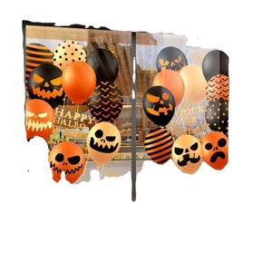 2025 nuovo TW di Halloween finestra decalcomanie teschio palloncino scena adesivi in pellicola elettrostatica per porta di vetro installazione <span class=keywords><strong>eventi</strong></span> per feste forniture - Product Image 5