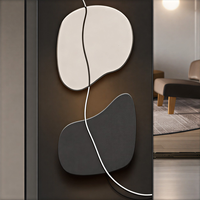 Horloge murale rectangulaire haute en MDF avec panneau artistique abstrait effet miroir pour entrée, salon, bureau, couloir, décoration Art Déco