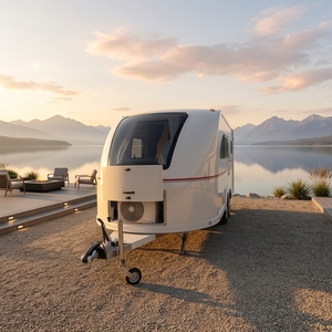 Caravane tout-terrain de luxe AL-KO AKS de 6,9 m, remorquable par SUV, en aluminium, avec suspension indépendante pour l'aventure en camping - Product Image 1