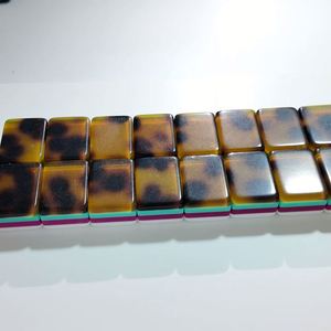 Juego de Fichas de Mahjong Americanas de Lujo con Diseño de Concha de Tortuga Vintage, 160 Piezas, Acrílico Premium, Ilustraciones de Abanicos y Faroles para Entretenimiento - Product Image 4