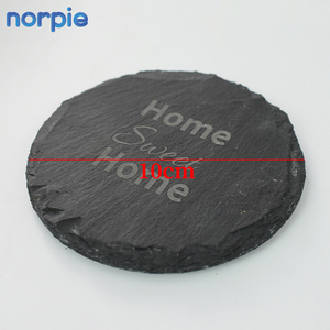 Sous-verres en <span class=keywords><strong>ardoise</strong></span> ronds en vrac pour gravure au laser, sous-verres en <span class=keywords><strong>ardoise</strong></span> noirs antidérapants pour gravure au laser - Product Image 5