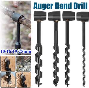 Handvijzel Houtboor Draagbare Handmatige Bushcraft Rugzak Kamperen Buiten Houtbewerking Survival <span class=keywords><strong>Hand</strong></span> Hout Punch Carbon Staal - Product Image 2