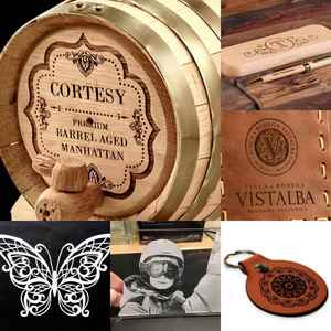 เครื่องแกะสลักและทำเครื่องหมายด้วยเลเซอร์ CO2 รุ่น LANSU ใช้งานง่าย กำลังไฟ 100W/30W แบบ Galvo สำหรับไม้และกระดาษ รองรับไฟล์ DXF/AI แบบตั้งโต๊ะ - Product Image 2