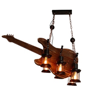 Rustique Vintage <span class=keywords><strong>Bateau</strong></span> Suspendu Antique Loft Lustre Rétro Creative En Bois Maison LED Pendentif Lumière - Product Image 1