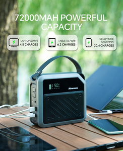 Station d'alimentation portable <span class=keywords><strong>Necespow</strong></span> 200W 280W 72000mAh 270Wh à charge rapide, batteries lithium-ion, générateur solaire - Product Image 3